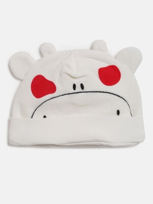 Velour Hat With Print And Embroidery